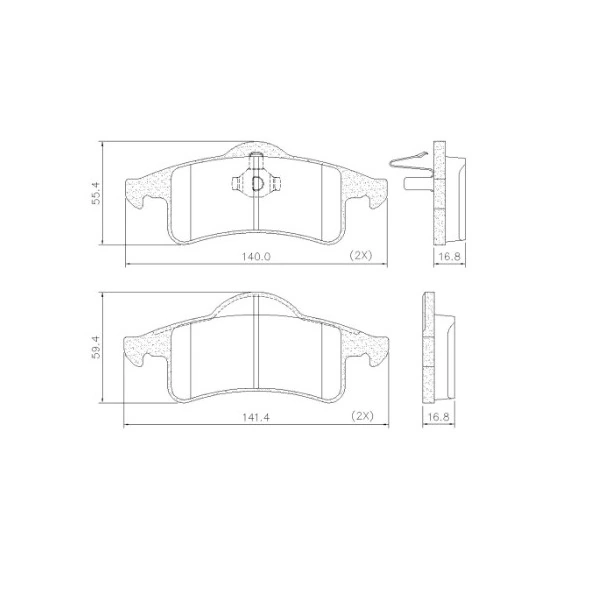 Pastilha de Freio Traseira JEEP GRAND CHEROKEE - FRAS-LE PD573