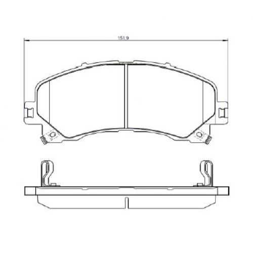 Pastilha de Freio Dianteira CHEVROLET - GM S10/TRAILBLAZER - FRAS-LE PD1533