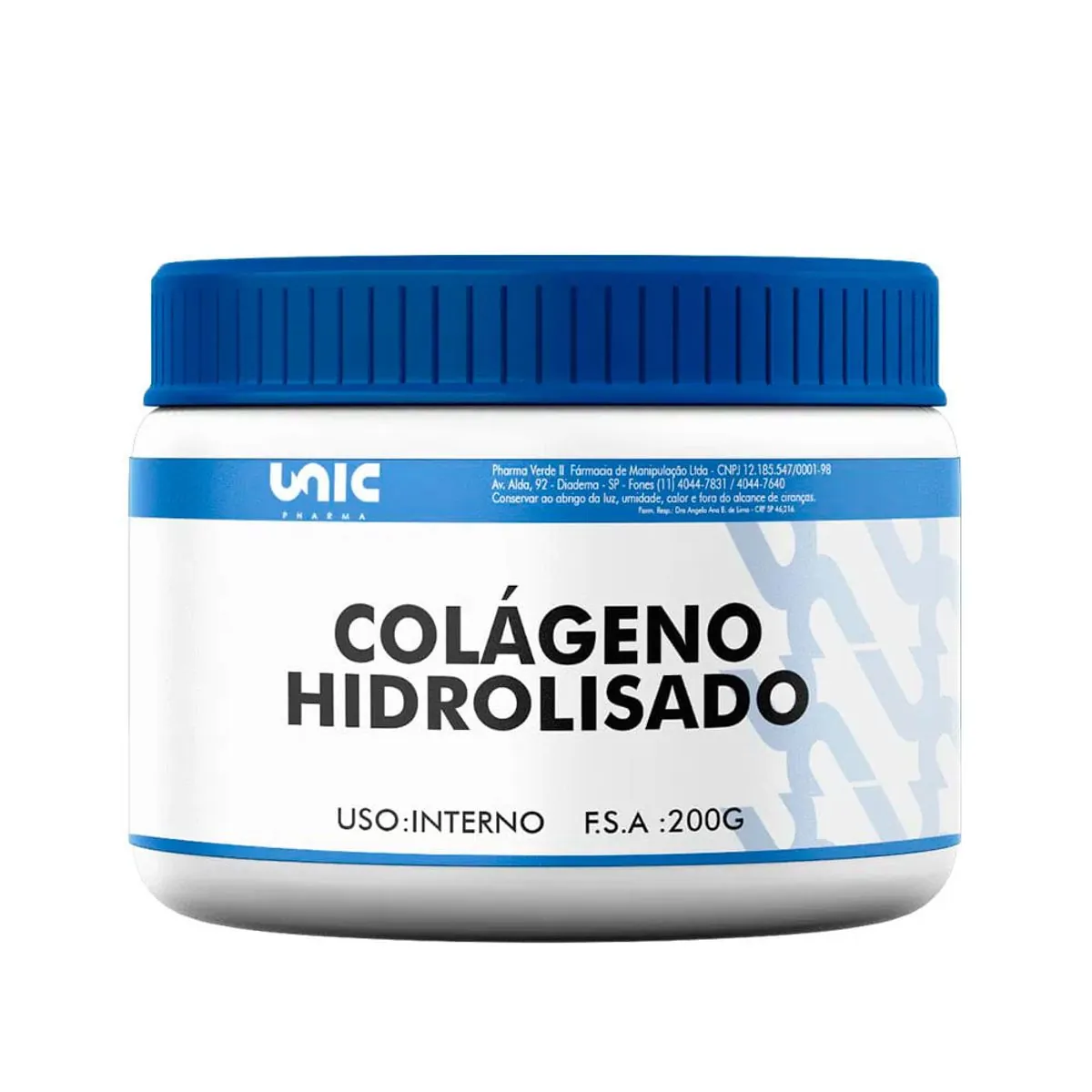 Colágeno hidrolisado puro em pó 200g