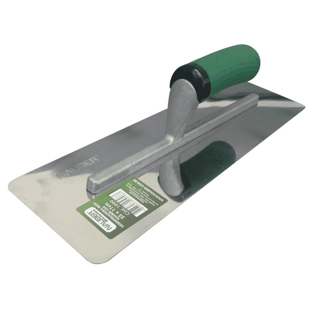 Desempenadeira Inox Lisa 35x11cm Nauber