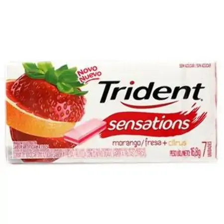 Chicle Trident Jelly Bean Mor/citrus 6gr