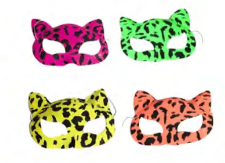 Mascara Gatinho Cores Estampadas Bazar Importadora