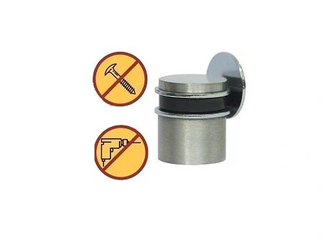 Prendedor Magnético Para Porta Fixação Sem Furos ( Três Acabamentos ). Acabamento:escovado