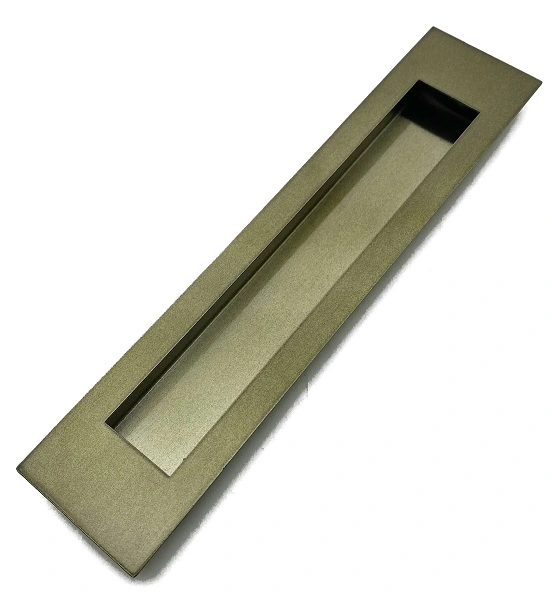 Puxador Concha Para Porta De Correr Inox Ouro Velho Antique 80 Cm
