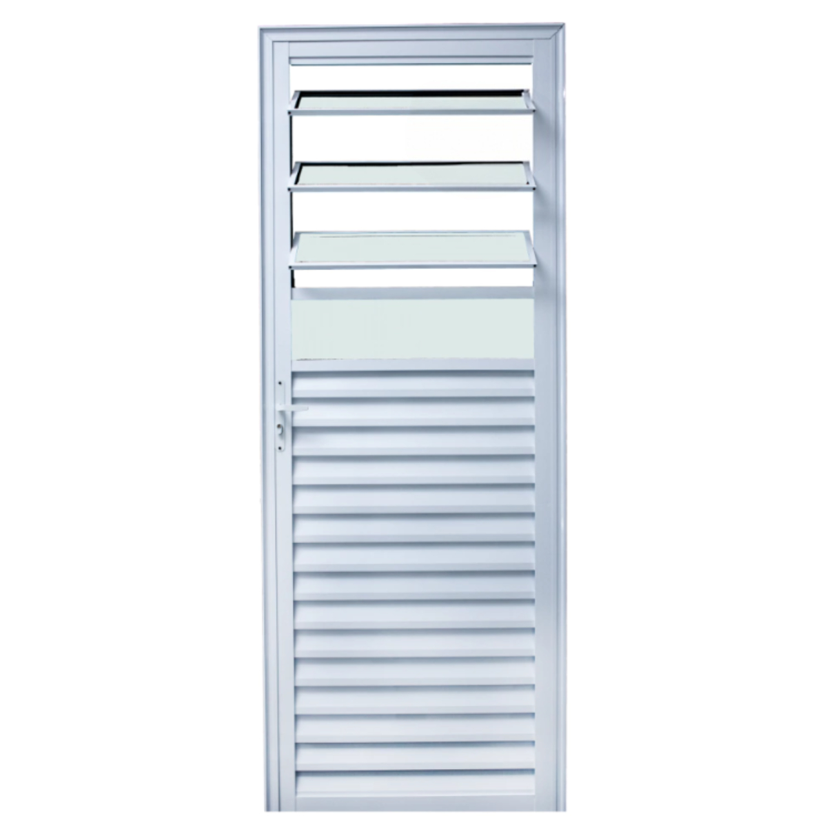 Porta Basculante 210x90 Esquerda Branca