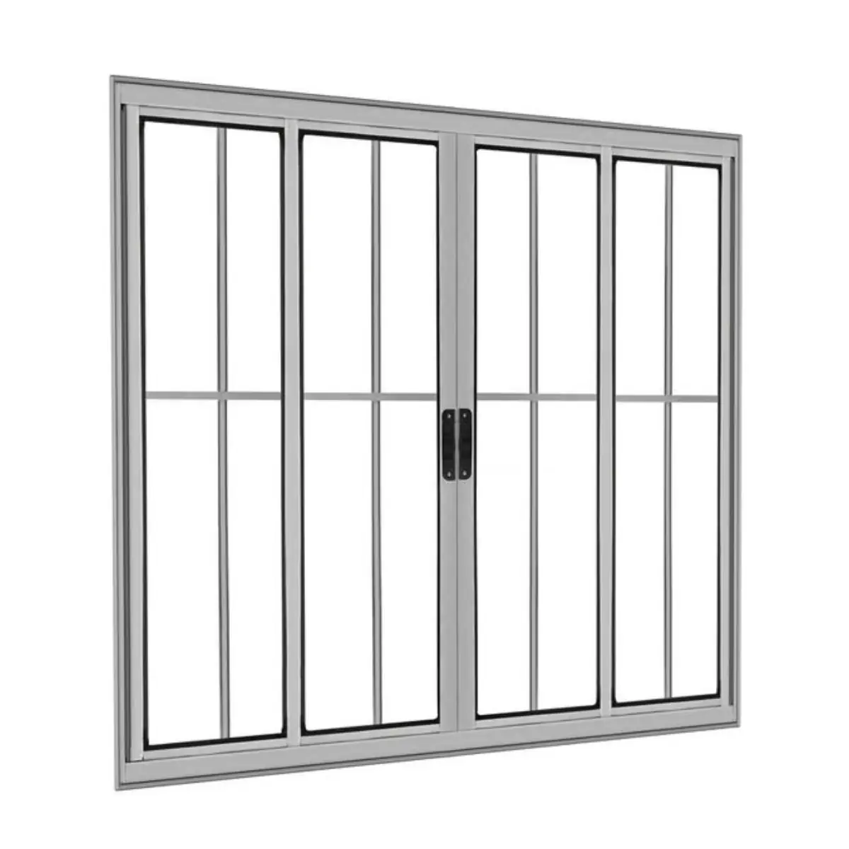 Vitro 4 Folhas 120x200 C/ Grade Brilhante