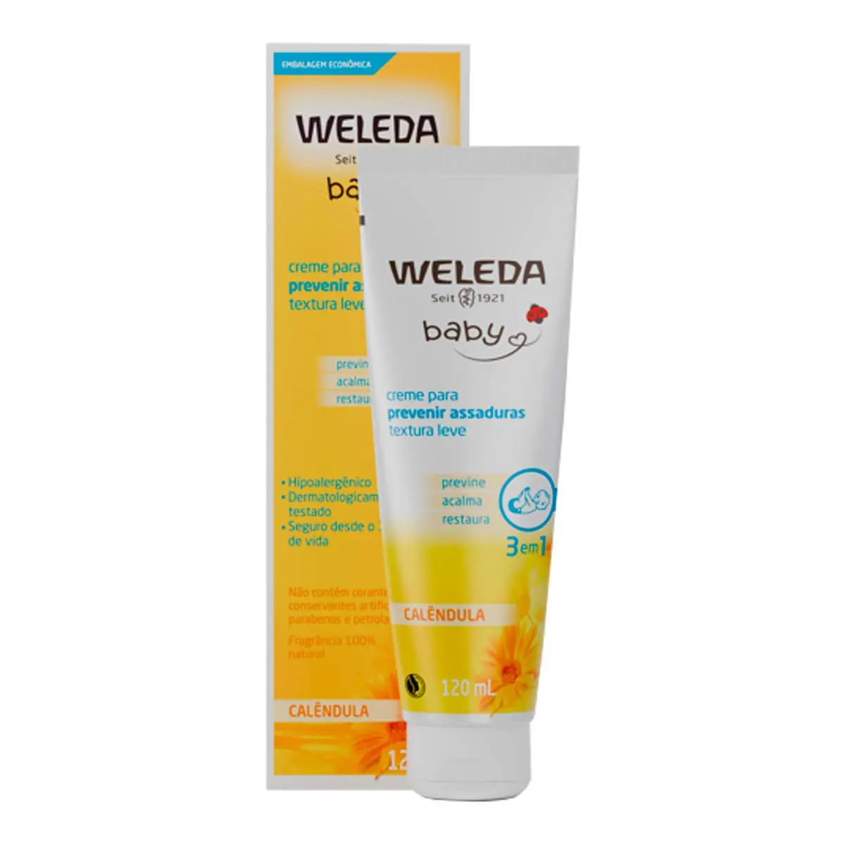 Creme Preventivo para Assadura Weleda Baby Calêndula 120ml