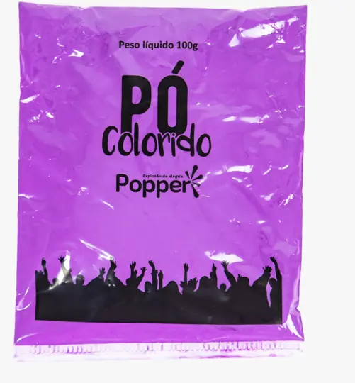 Po Colorido Roxo 100g Ref.c Lgpp Festa Show