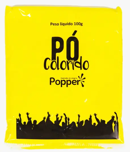 Po Colorido Amarelo 100g Ref.pc Y Festa Show