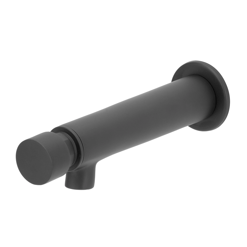 Torneira Automática Reta Mtl Preto/black Lavatório/banheiro