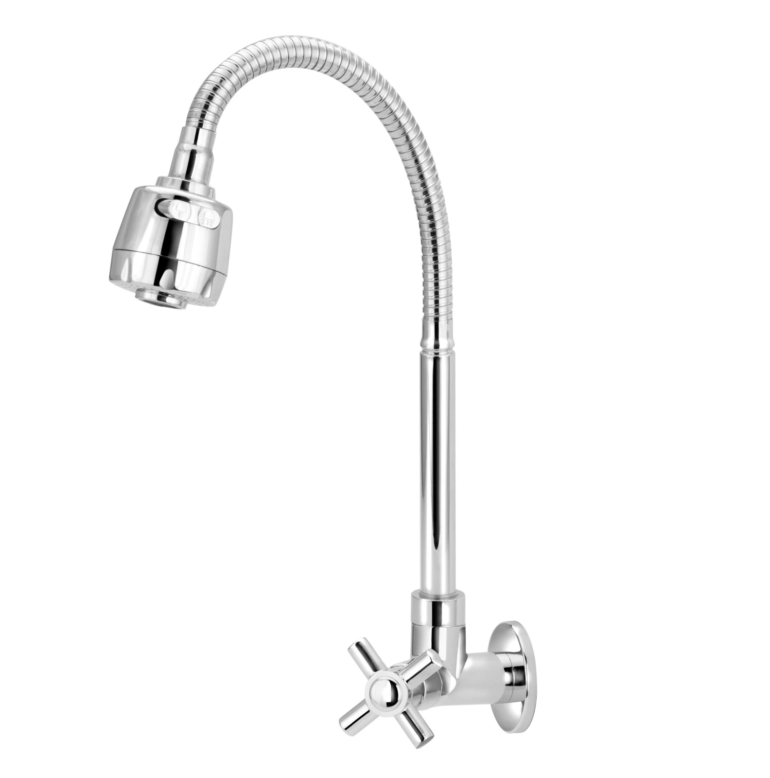 Torneira Cozinha Alavanca De Parede Tubo Gourmet Cone 1/4v
