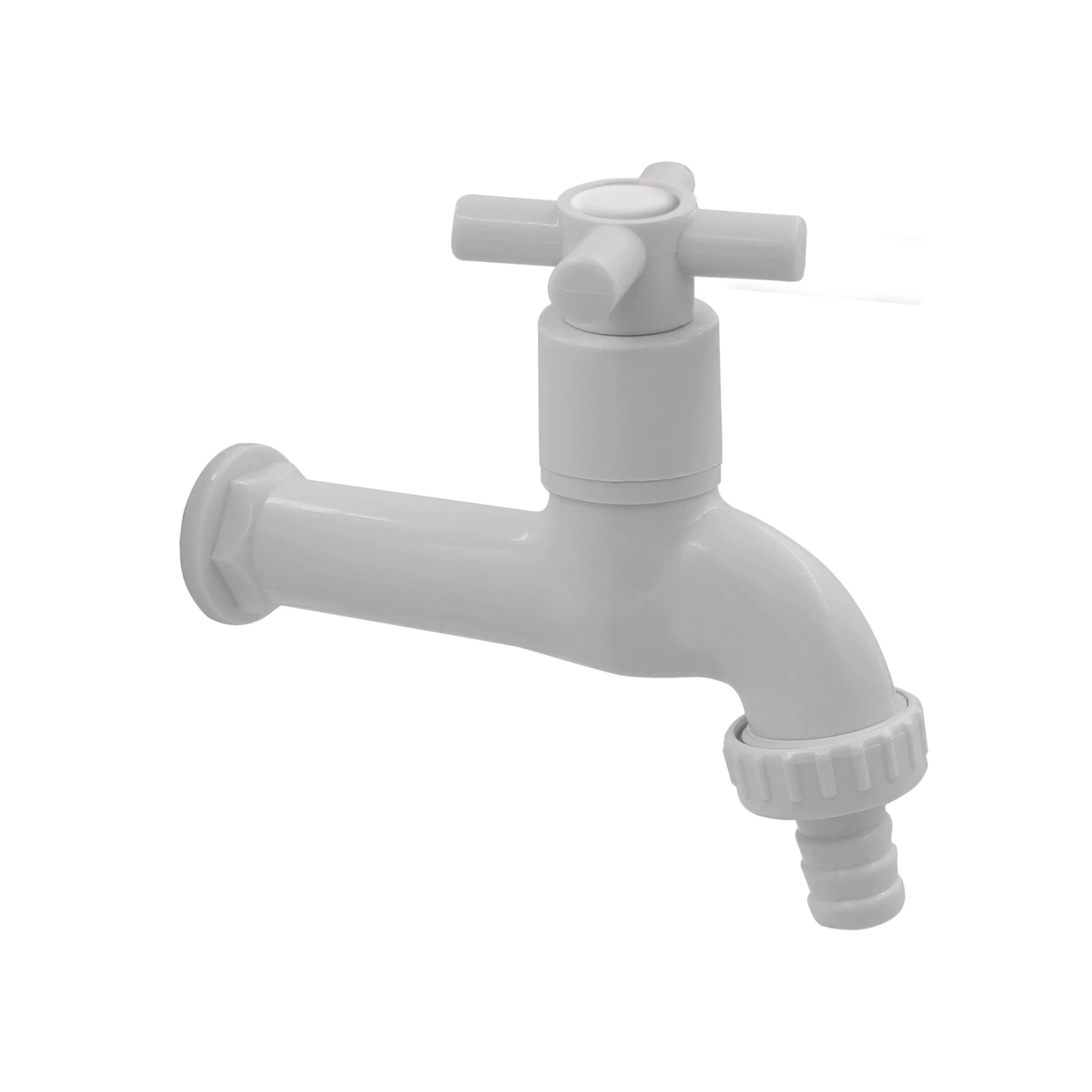Torneira De Jardim C/ Bico Abs Branco Slim Parede 1/4 V