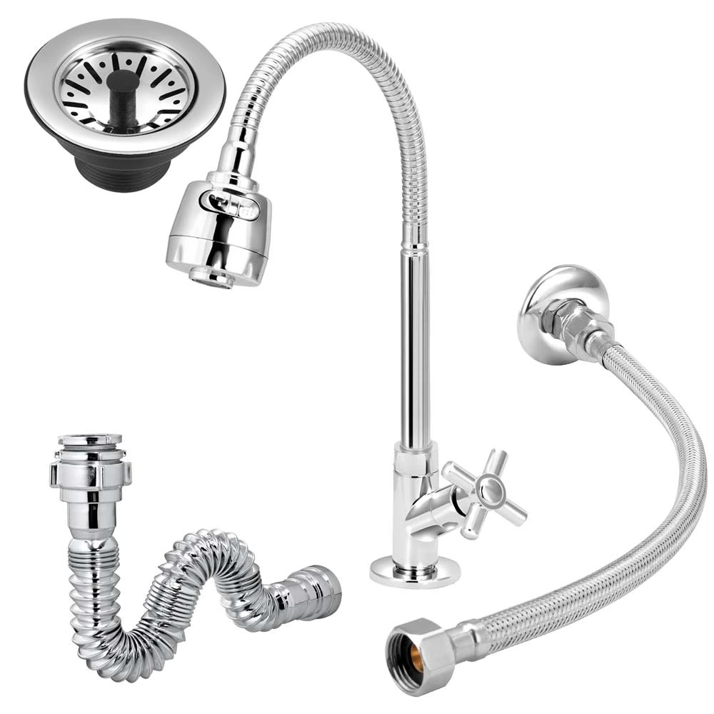 Torneira Gourmet Cozinha+flexível+válvula/americana+sifão