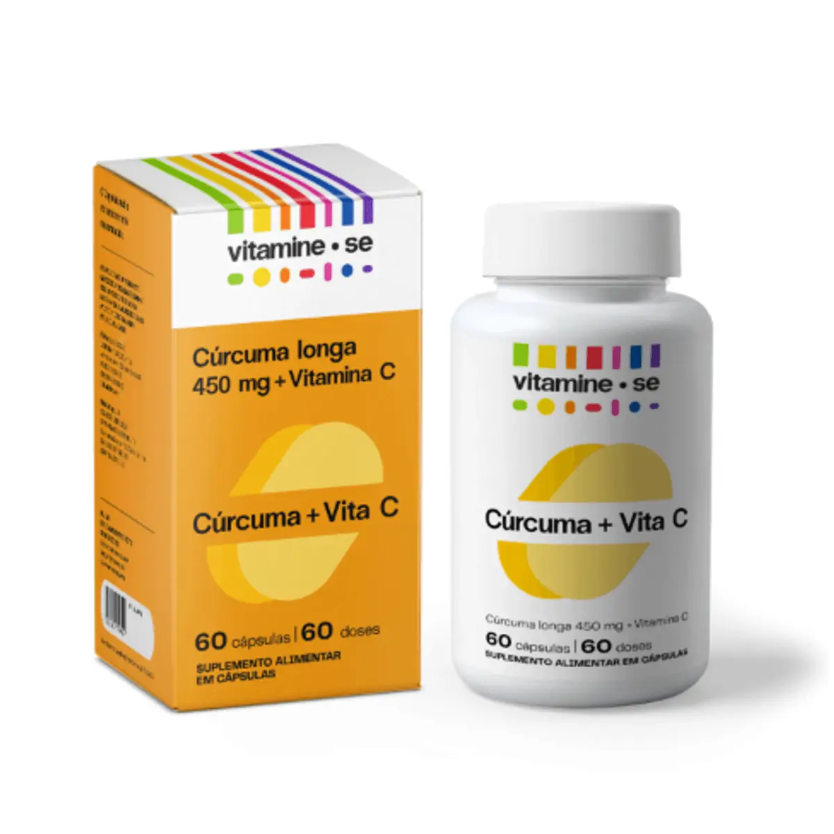 Suplemento Alimentar Vitamine-Se Cúrcuma + Vita C 60 Cápsulas