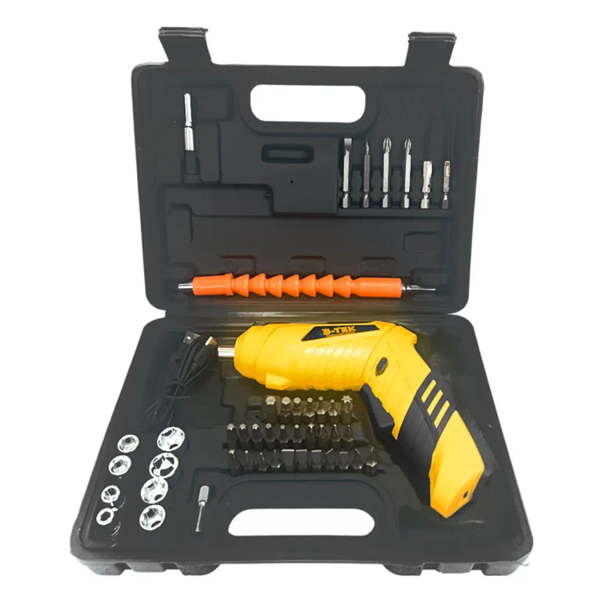 Kit Mini Parafusaderia A Bateria Sem Fio 28 Bits + 8 Soquetes