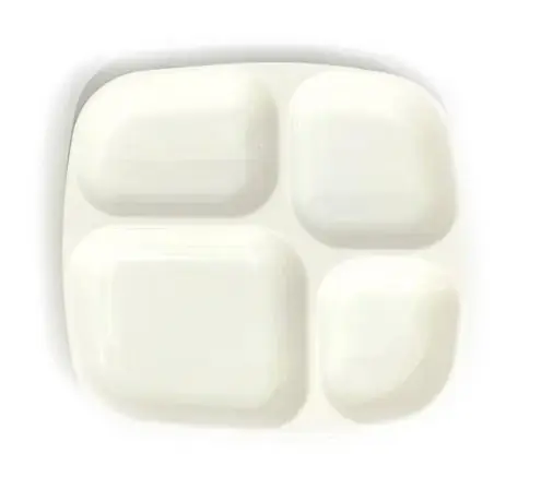 Petisqueira Quadrada Melamina 4div 24x24x4cm 0732 Bellagio