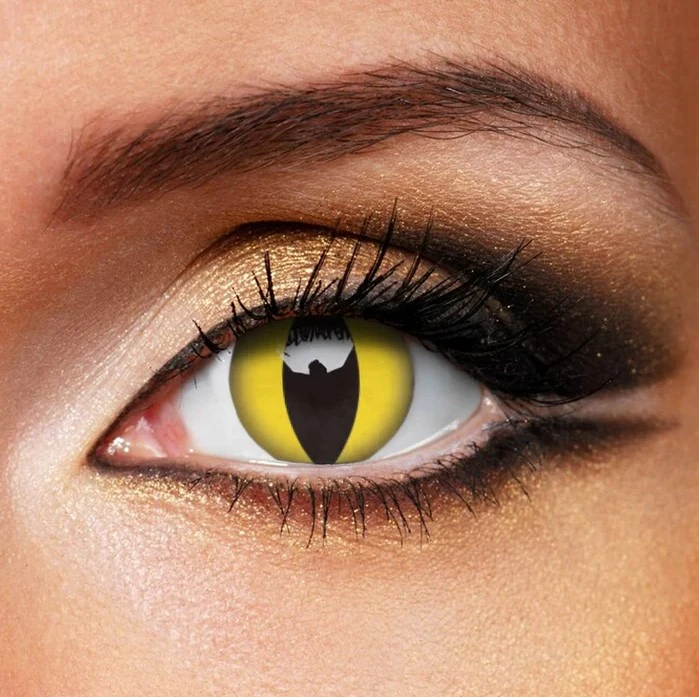 Lente De Contato Pop Vision Yellow Cat Ref.len Cat