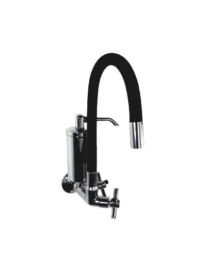 Torneira Preto Com Filtro Cromado Parede Gourmet Casagrande Mundial Alta Pressão
