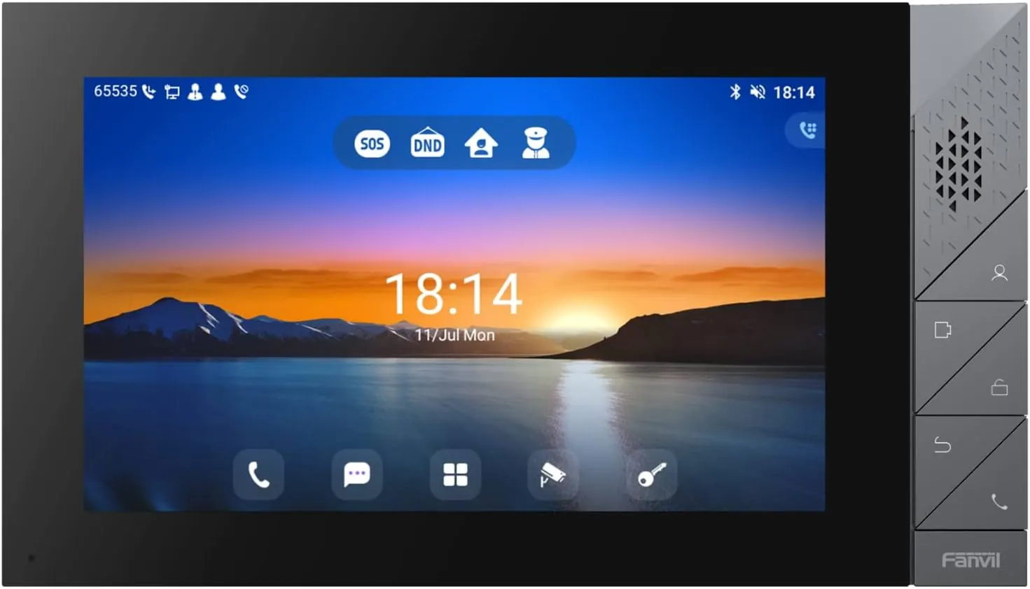 Estação Interna Sip Fanvil I55a Tela Touch 7 Pol Android 9.0