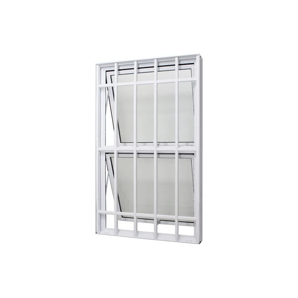 Janela Maxim-ar Alumínio Branco 120x80x15cm Com Grade Duas Seções Verticais Jap Perfecta Max