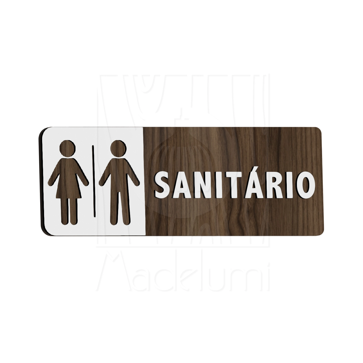 Placa Sinalização Empresa Sanitário Feminino Masculino Porta