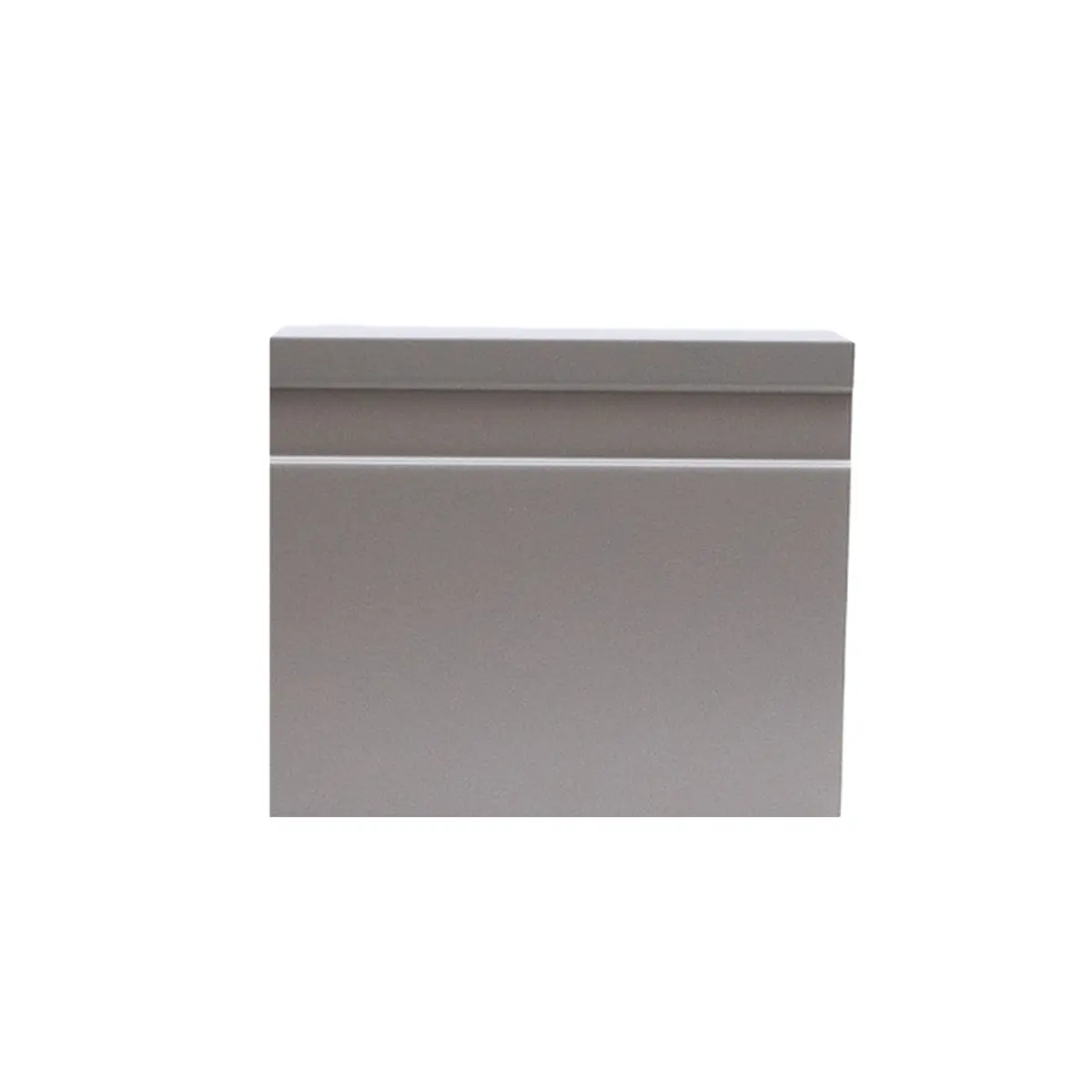 Rodapé De Poliestireno 10cm Frisado Caqui