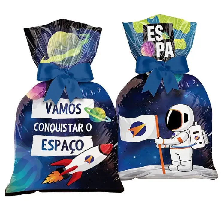Sacola Plastica Espacial 12un Cod 117473