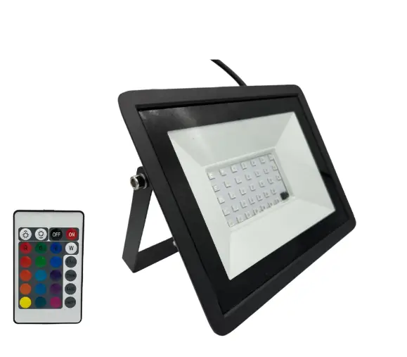 Refletor Holofote Led 200w Cores Rgb C/ Controle Remoto