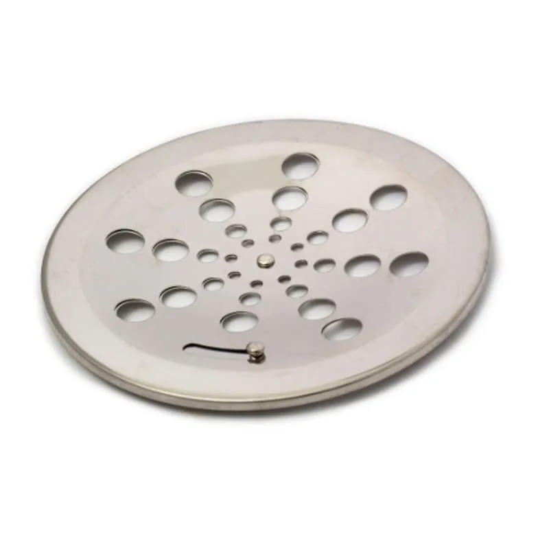 Ralo Grelha Tampa em Aço Inox Redonda 15 x 15 Para Box de Banheiros S/ Caixilho