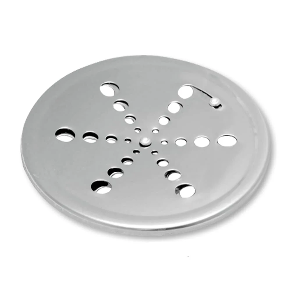 Ralo Grelha Tampa em Aço Inox Redonda 15 x 15 Para Box de Banheiros S/ Caixilho