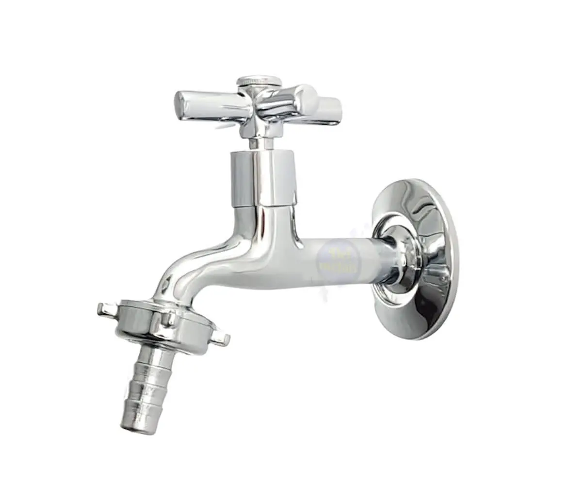 Torneira De Tanque/jardim Luxo ¼ De Volta 100% Metal C-31 Cruz De Malta Del Metais