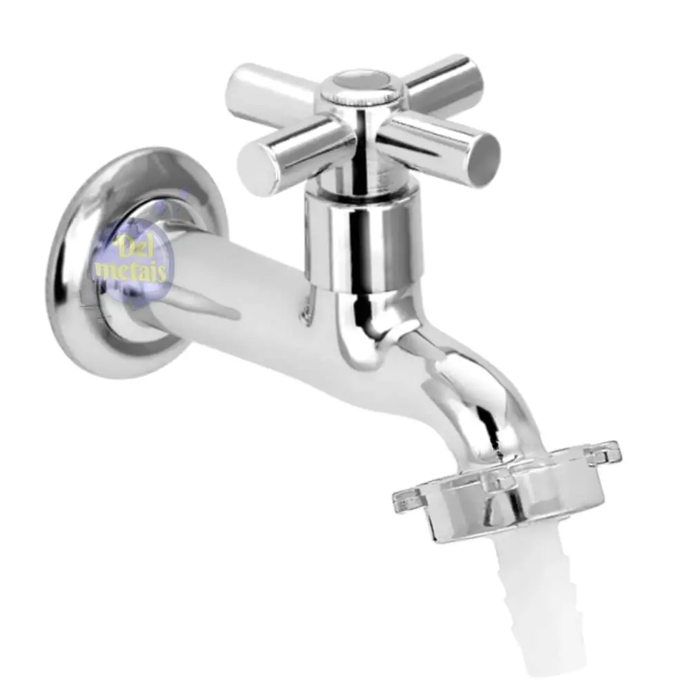 Torneira Para Jardim Tanque Alavanca Metal Cromada 1130 C31 Cor: Prateado Del Metais