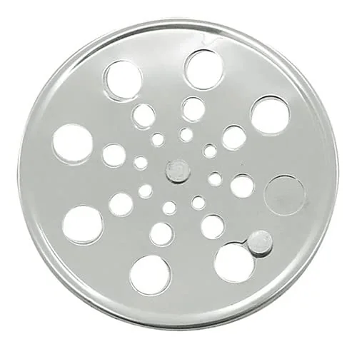 Ralo Grelha Tampa em Aço Inox Redondo 10 x 10 Para Box de Banheiros S/ Caixilho