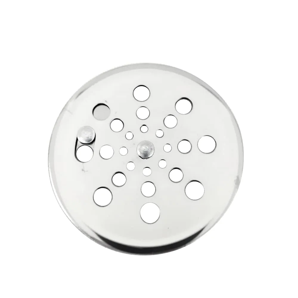 Ralo Grelha Tampa em Aço Inox Redonda 10 x 10 Para Box de Banheiros S/ Caixilho