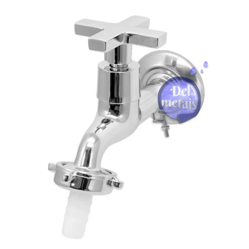 Torneira Para Jardim Tanque Alavanca Metal Cromada 1130 C22 Cor:prateado