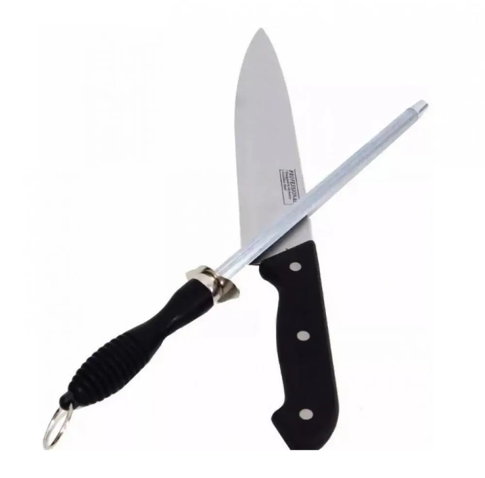 Kit Para Churrasco Chaira 7,5" E Faca Inox 8" Cabo Plástico