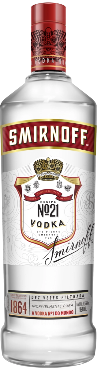 Smirnoff Triple Distilled Red 21 Garrafa