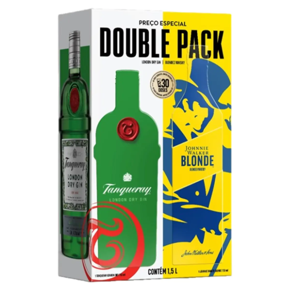 Kit Gin London Dry Tanqueray Whisky Blended Johnnie Walker Blonde 750ml Cada