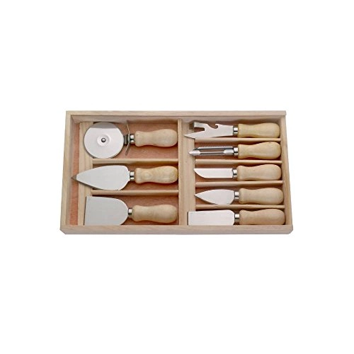 Jg Cozinha Dcasa 8pcs Caixa/cabo Madeira