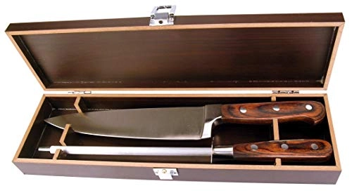 Jg Churrasco Dynasty 2pcs Caixa Madeira Forjada