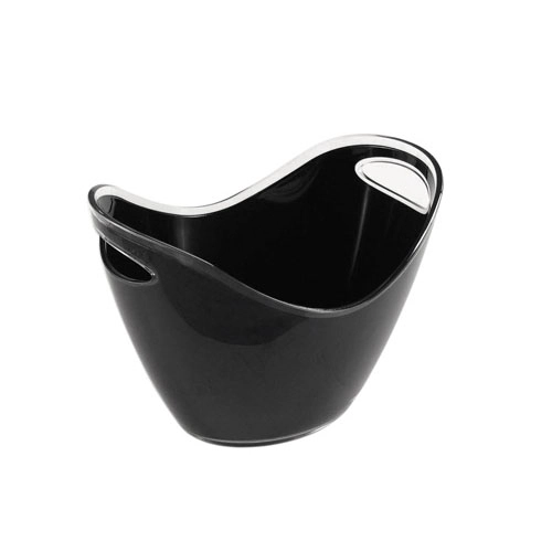 Champanheira Full Fit Acrilica 27x20cm Preta