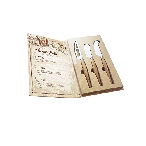 Jg.facas P/queijo Dynasty 3 Pecas Inox Caixa Livro 2