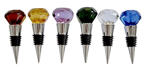 Tampa P/garrafa Vinho Dynasty Zamac/vidro Diamante