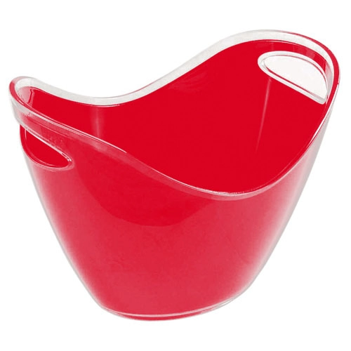Champanheira Full Fit Acrilica 27x20cm Vermelha