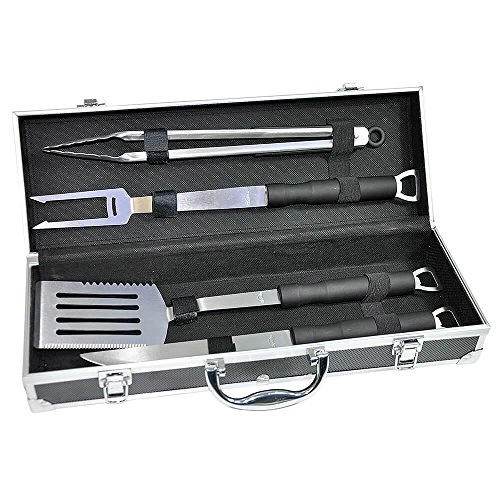 Jg 4 Pcs Churrasco Dynasty Emborr Maleta Aluminio