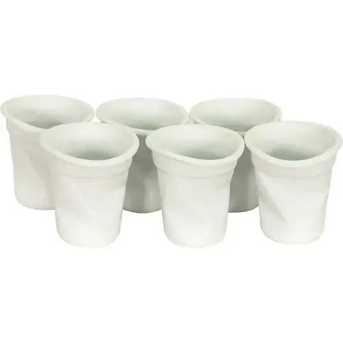 Jg.6 Copos Porcelana Dynasty Branco