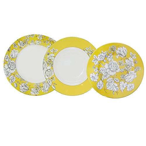 Ap.jantar 18 Pcs Full Fit Porc.country T.yellow