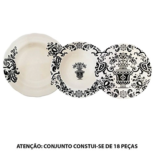 Ap.jantar 18 Pcs Full Fit Porc.sevilla Black