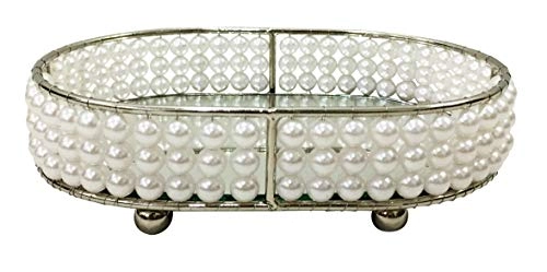 Bandeja Full Fit 23x15cm Oval Espelhada Pearl