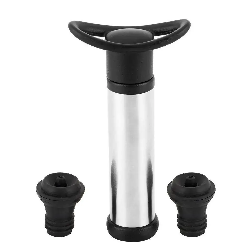 Conj Bomba Vacuo Inox C/2 Rolhas Dinasty Un